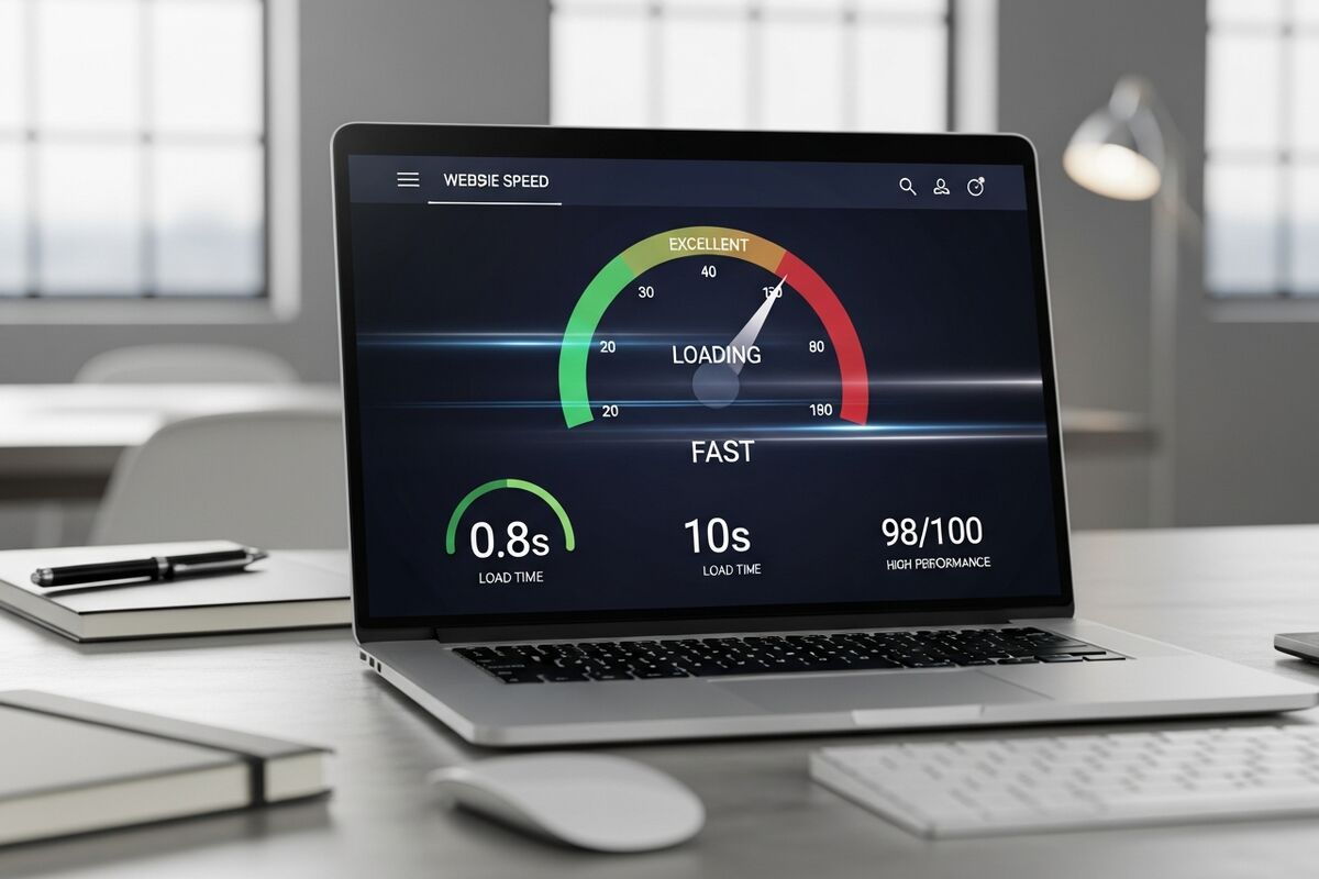 Frustrated customer waiting for a slow website to load